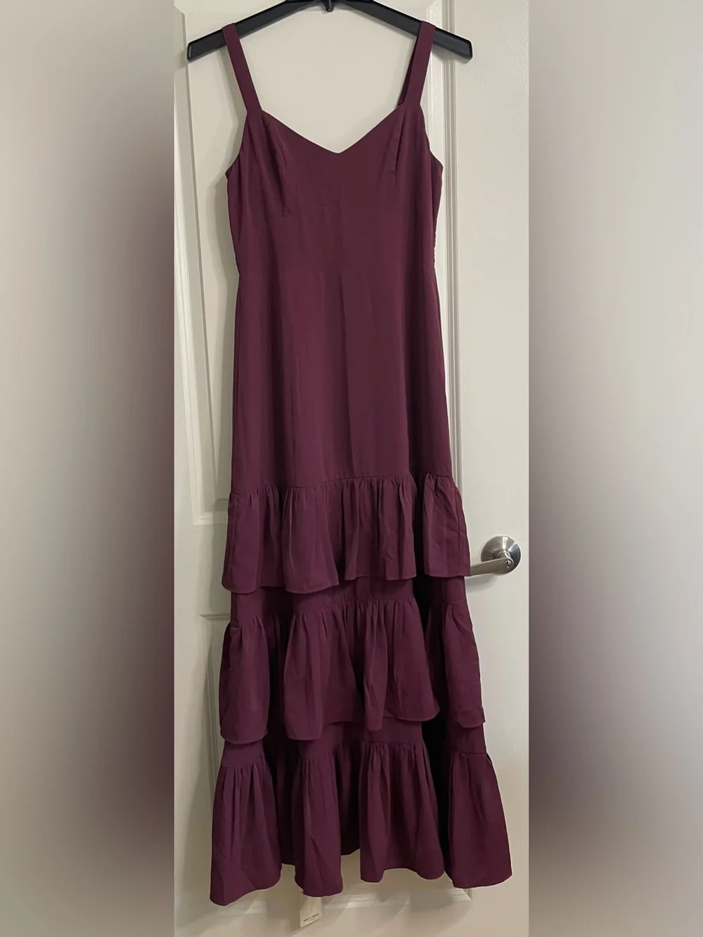 NWT Abercrombie & Fitch Ruffle Tiered Maxi Dress Size Medium Tall